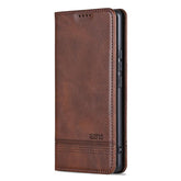 AZNS Magnetic Calf Texture Flip Leather Phone Case